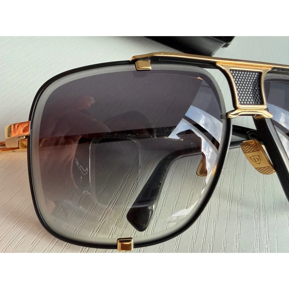 DITA Mach Five II Sunglasses Black‎ Gold DRX-2087 Japan Authentic